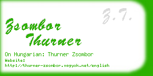 zsombor thurner business card